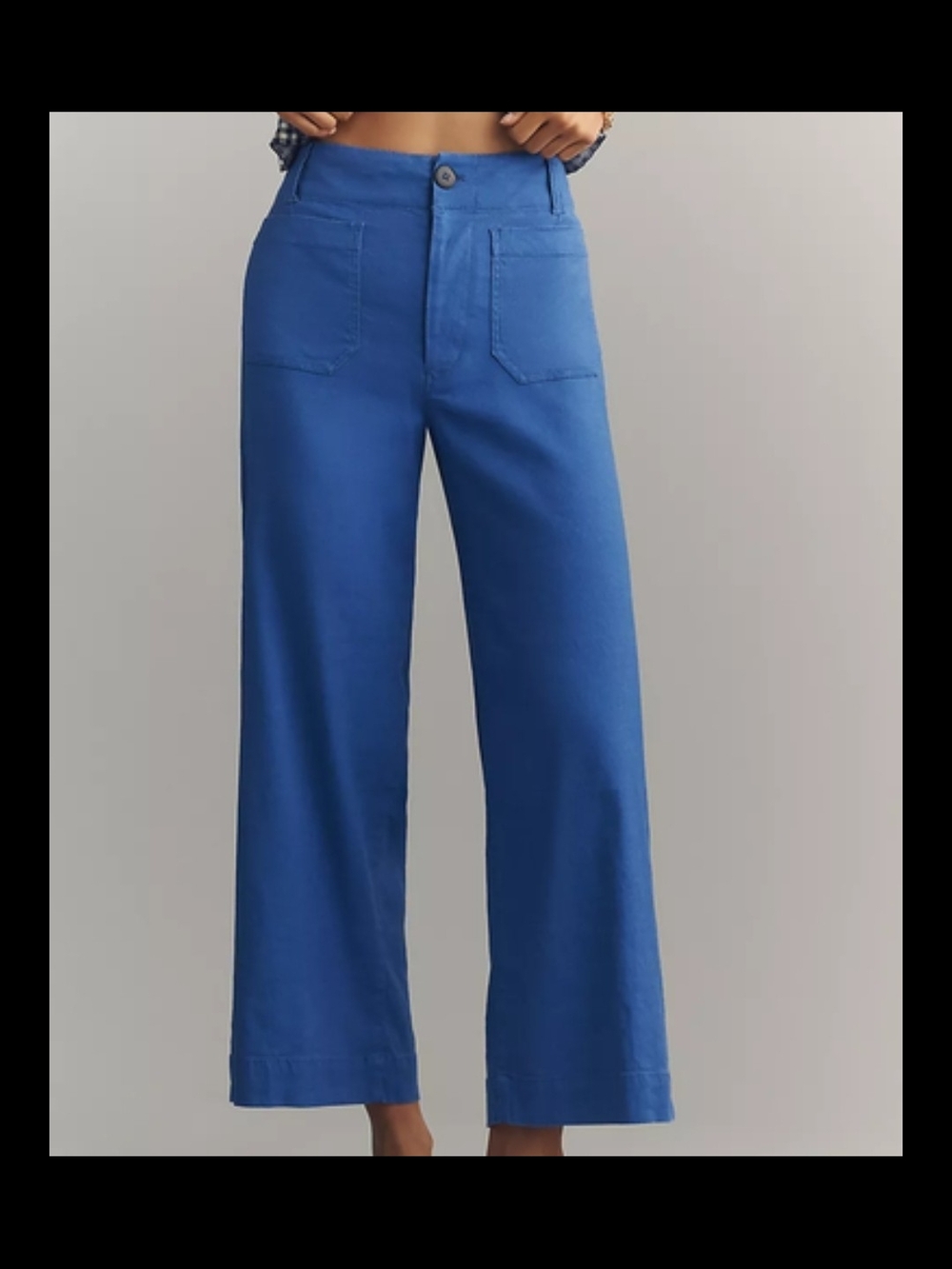 Anthropologie Maeve the Colette Wide-Leg Flare pants trousers in Blue Size 26